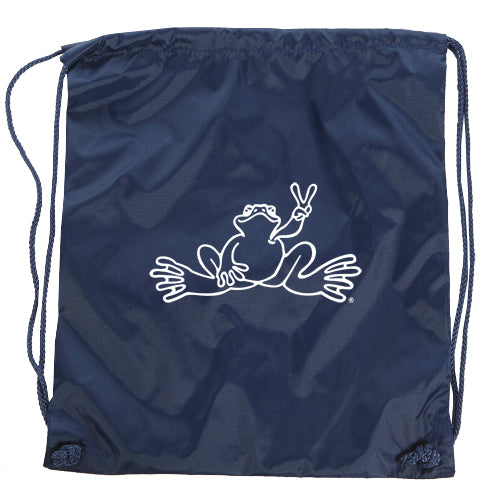 Peace Frogs Nylon Backpack - Navy