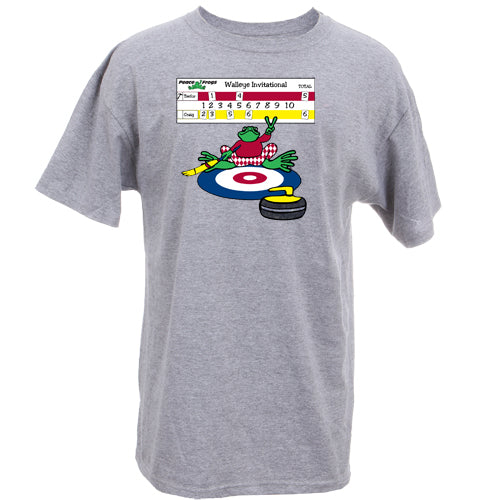 Peace Frogs Adult Curling Frog Short Sleeve T-shirt
