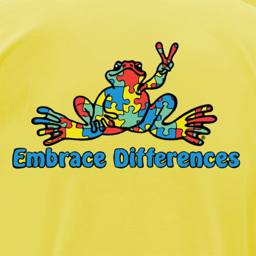Peace Frogs Adult Embrace Differences Short Sleeve T-Shirt