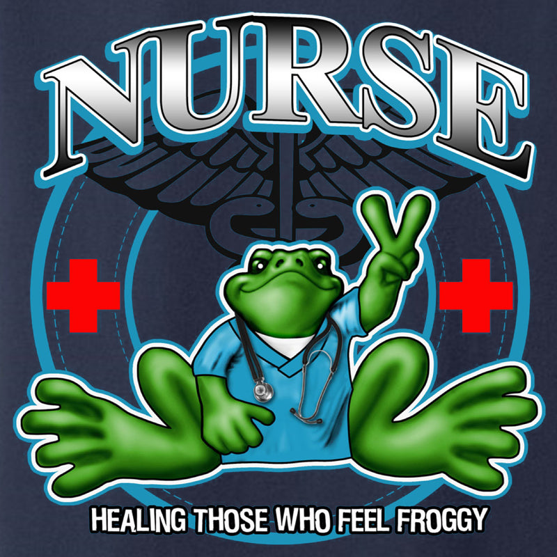 Peace Frogs Adult Nurse Short Sleeve T-Shirt