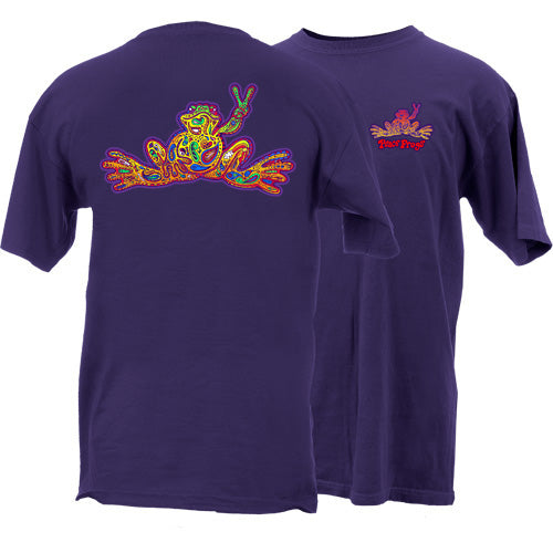 Peace Frogs Adult Paisley Frog Short Sleeve T-Shirt
