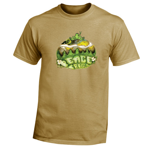Peace Frogs Adult Outdoor Peace Short Sleeve T-Shirt