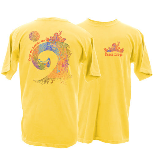 Peace Frogs Adult Keep On Frog Garment Dye Short Sleeve T-Shirt