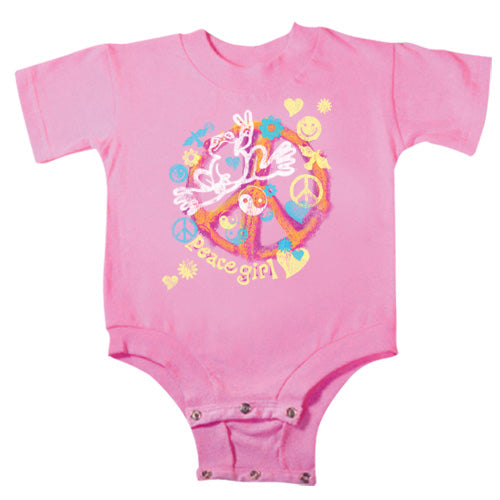 Peace Frogs Peace Girl Frog Onesie