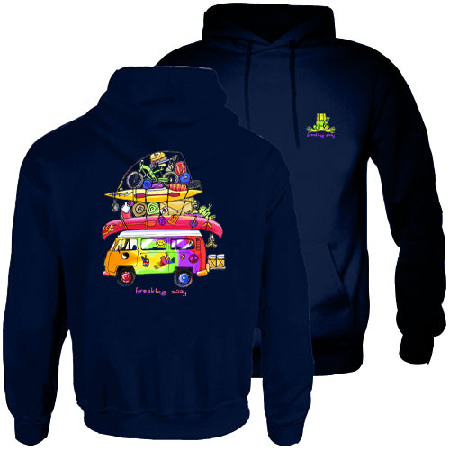 Peace Frogs Loaded Van Adult Hooded Pullover Sweatshirt