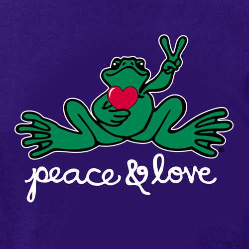 Peace Frogs Valentine's Day Frog Short Sleeve T-Shirt