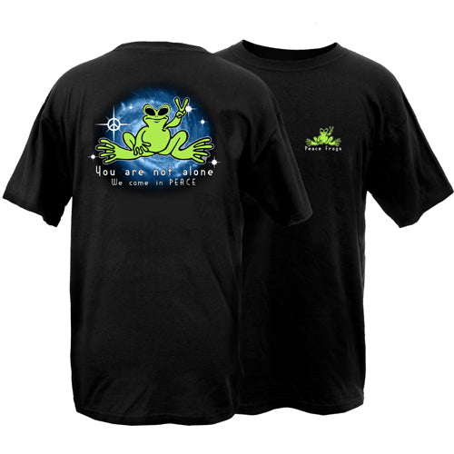 Peace Frogs You Are Not Alone Frog Short Sleeve T-Shirt