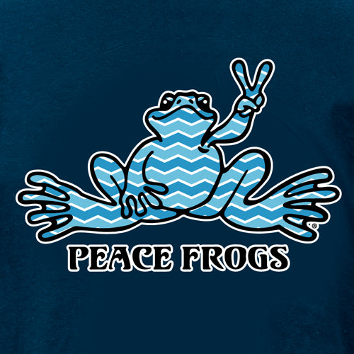 Peace Frogs Chevron Frog Short Sleeve T-Shirt