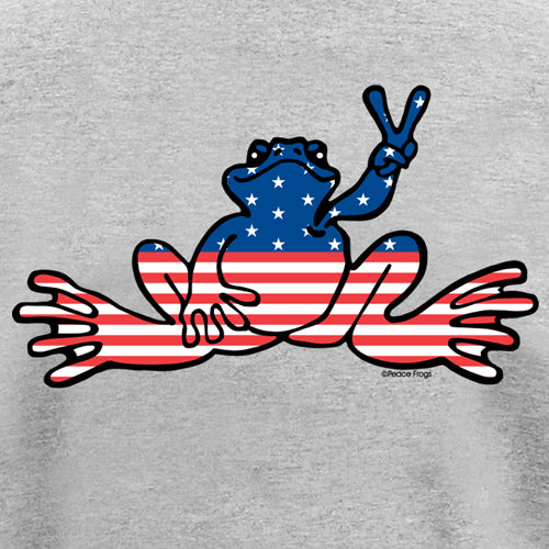 Peace Frogs Adult Granite American Frog T-Shirt