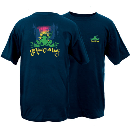 Peace Frogs Go Your Own Way Frog Short Sleeve T-Shirt