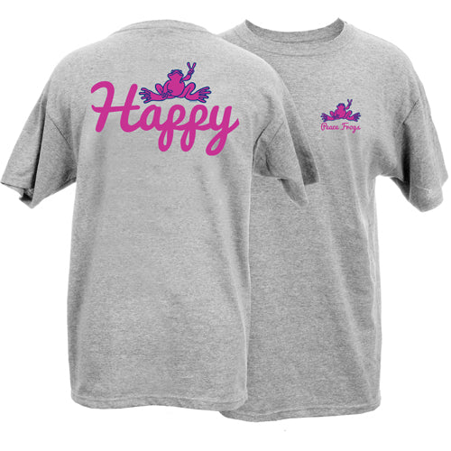 Peace Frogs Happy Frog Short Sleeve T-Shirt