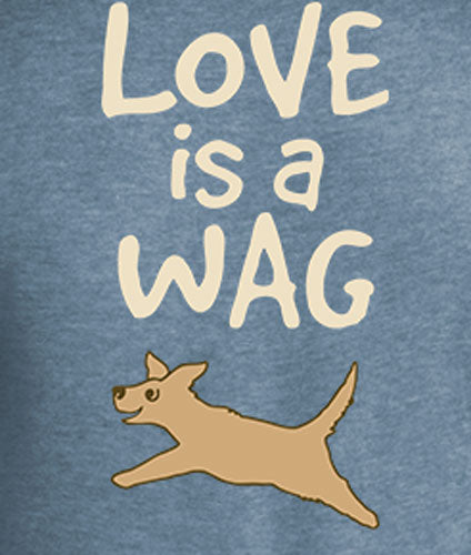 Love Is A Wag Peace Dogs Short Sleeve T-Shirt