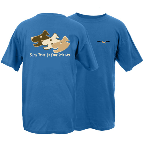 Stay True Peace Dogs Short Sleeve T-Shirt