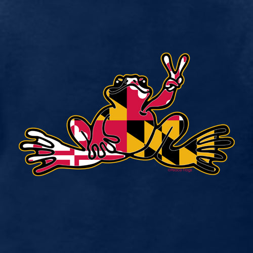 Peace Frogs Maryland Frog Short Sleeve Kids T-Shirt