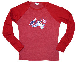 Peace Frogs Junior Pep Rally Baseball Jersey Long Sleeve T-Shirt