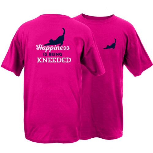 Happiness is Being Kneeded Peace Dogs Short Sleeve T-Shirt