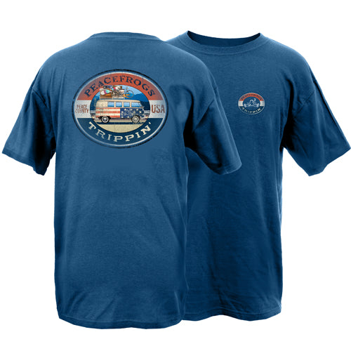 Peace Frogs Road Trippin Garment Dye Short Sleeve T-Shirt