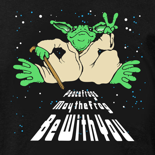 Peace Frogs Frog Be With You Adult Short Sleeve T-Shirt