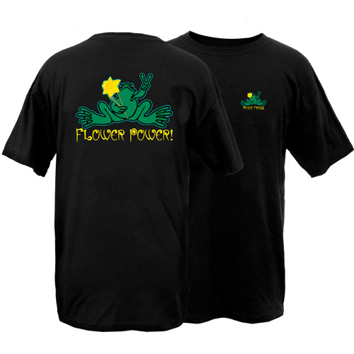 Peace Frogs Flower Power Frog Short Sleeve T-Shirt