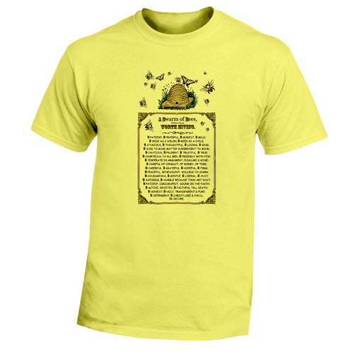 Beyond The Pond Adult Bee Poem Short Sleeve T-Shirt