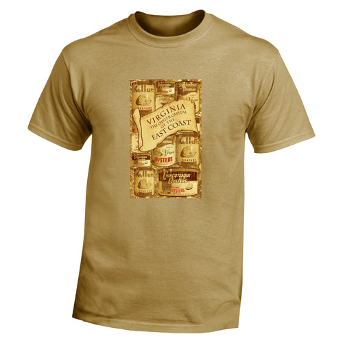 Beyond The Pond Adult Oysters of East Coast Short Sleeve T-Shirt