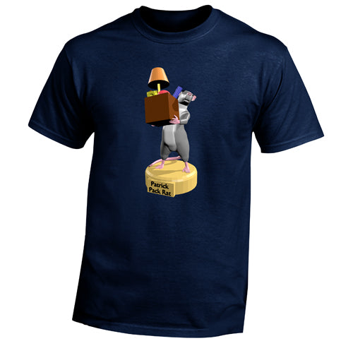 Beyond The Pond Adult Patrick the Pack Rat Short Sleeve T-Shirt