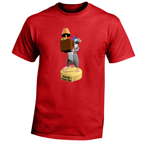 Beyond The Pond Adult Patrick the Pack Rat Short Sleeve T-Shirt