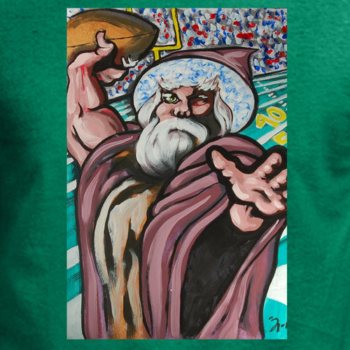 Beyond The Pond Adult Football Player Wizard Short Sleeve T-Shirt
