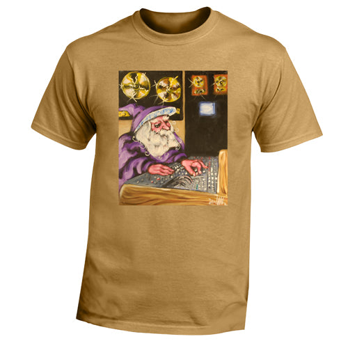 Beyond The Pond Adult Recording Engineer Wizard Short Sleeve T-Shirt