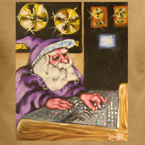 Beyond The Pond Adult Recording Engineer Wizard Short Sleeve T-Shirt