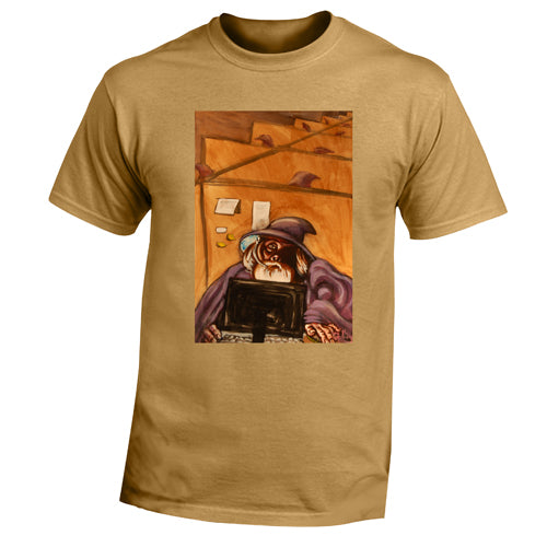 Beyond The Pond Adult Telemarketer Wizard Short Sleeve T-Shirt