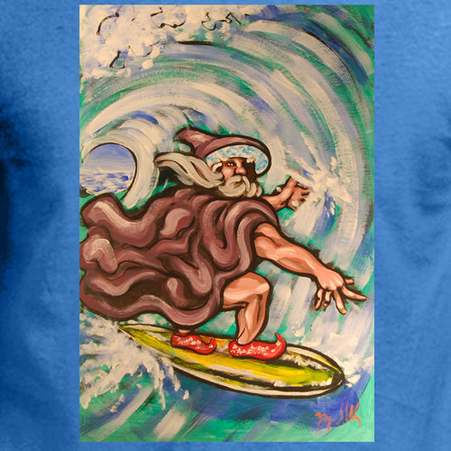 Beyond The Pond Adult Surfer Wizard Short Sleeve T-Shirt