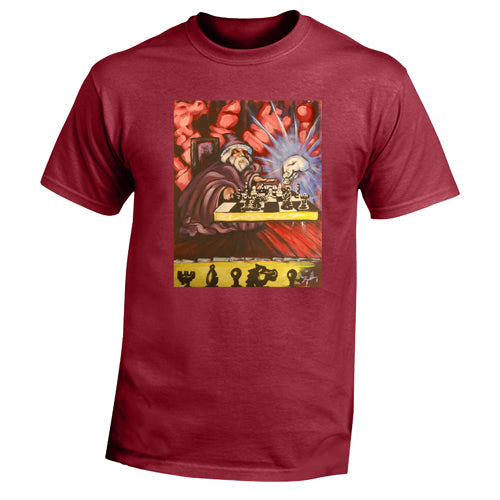 Beyond The Pond Adult Chess Player Wizard Short Sleeve T-Shirt
