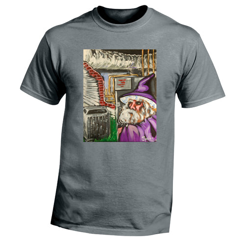Beyond The Pond Adult HVACH Technician Wizard Short Sleeve T-Shirt