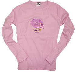 Peace Frogs Junior Kiss Me Long Sleeve T-Shirt