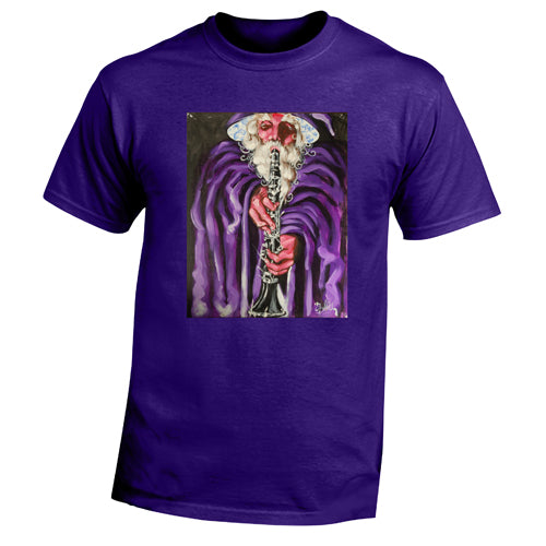 Beyond The Pond Adult Clarnet Player Wizard Short Sleeve T-Shirt