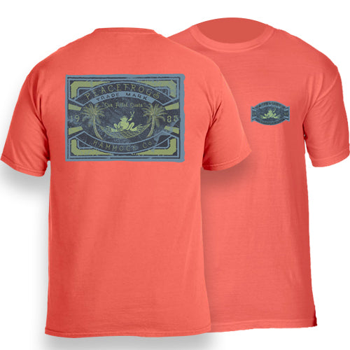 Peace Frogs Adult Hammock Co Frog Garment Dye Short Sleeve T-Shirt