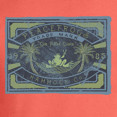 Peace Frogs Adult Hammock Co Frog Garment Dye Short Sleeve T-Shirt