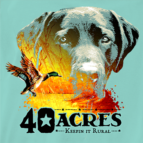 Fourty Acres Lab Duck Adult Short Sleeve T-Shirt