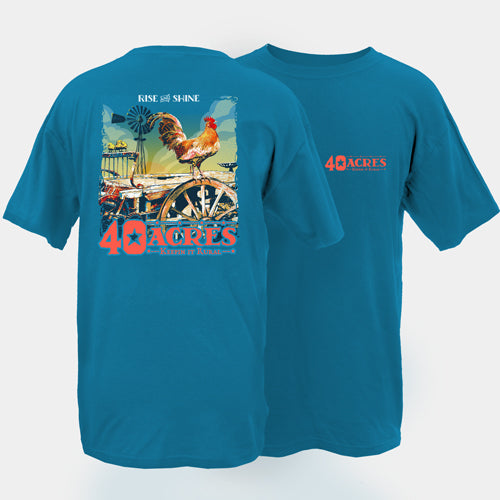 Fourty Acres Rise and Shine Adult Short Sleeve T-Shirt