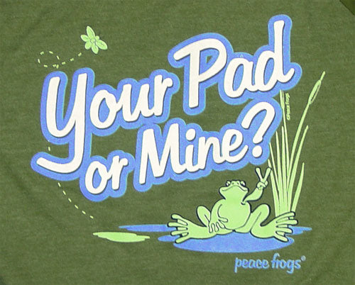Peace Frogs Junior Your Pad Heathered Long Sleeve T-Shirt
