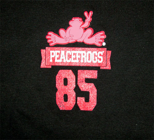 Peace Frogs Junior Freshman Issue Football Long Sleeve T-Shirt