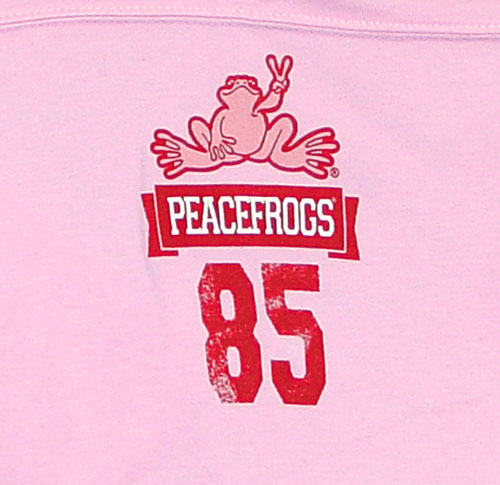 Peace Frogs Junior Freshman Issue Football Long Sleeve T-Shirt