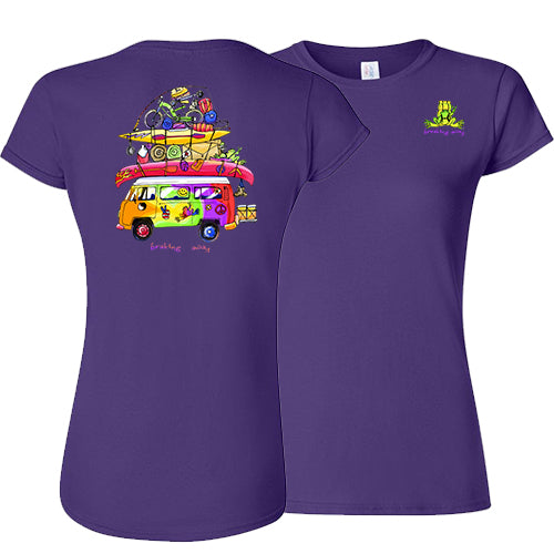 Peace Frogs Ladies Loaded Van Frog Short Sleeve T-Shirt