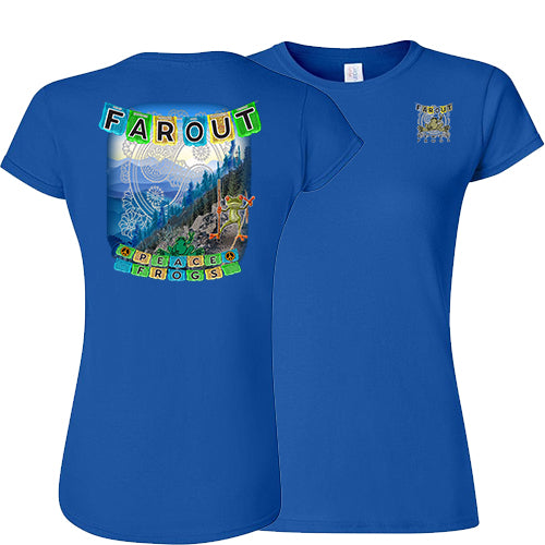 Peace Frogs Ladies Far Out Frog Short Sleeve T-Shirt