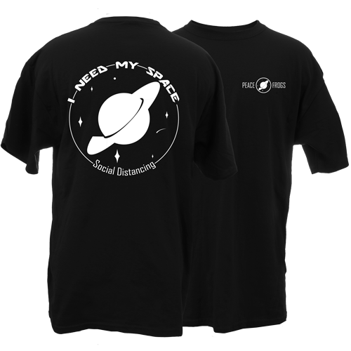 Peace Frogs Social Distancing Frog Short Sleeve T-Shirt