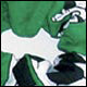 Peace Frogs Soccer Hairtie