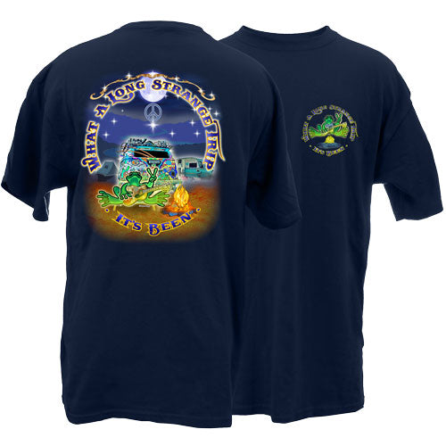 Peace Frogs Adult Strange Trip Frog Short Sleeve T-Shirt
