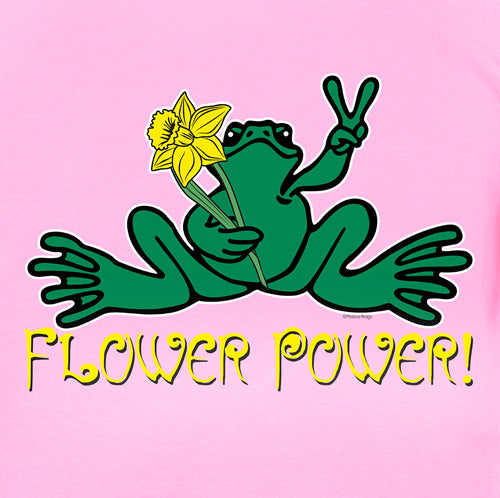 Peace Frogs Flower Power Frog Short Sleeve T-Shirt