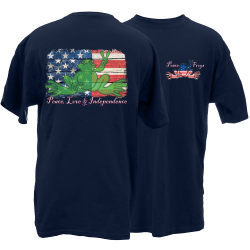 Peace Frogs Independence Frog Short Sleeve T-Shirt